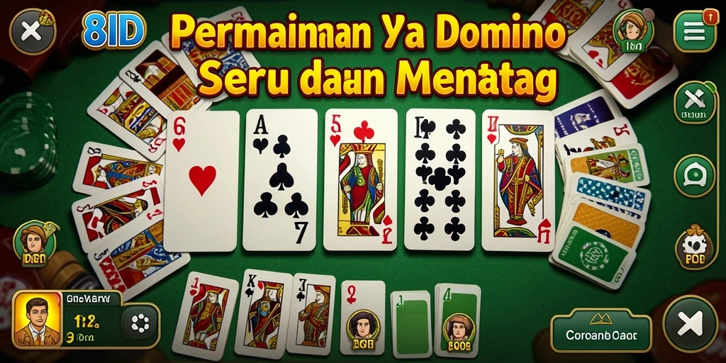 Screenshot gameplay Domino yang menarik dan seru di 8ID.