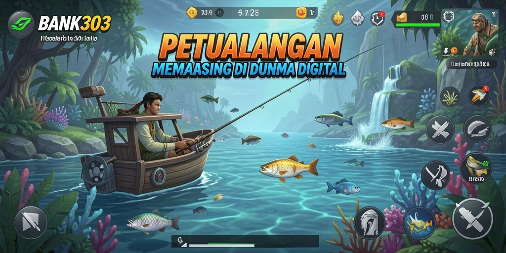 Tangkapan ikan yang mengesankan dalam BANK303 saat gameplay yang intens.