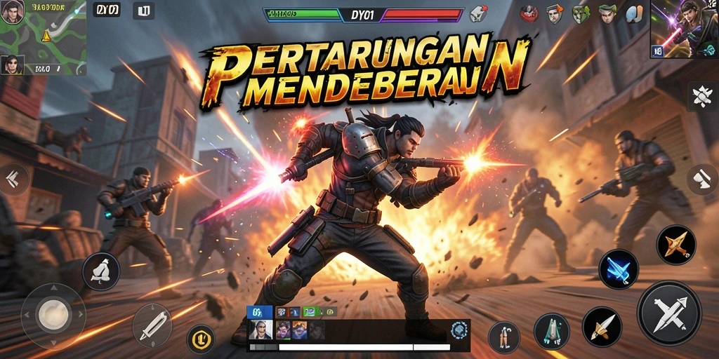 Tampilan seru dari gameplay DY01 menunjukkan aksi mendebarkan.