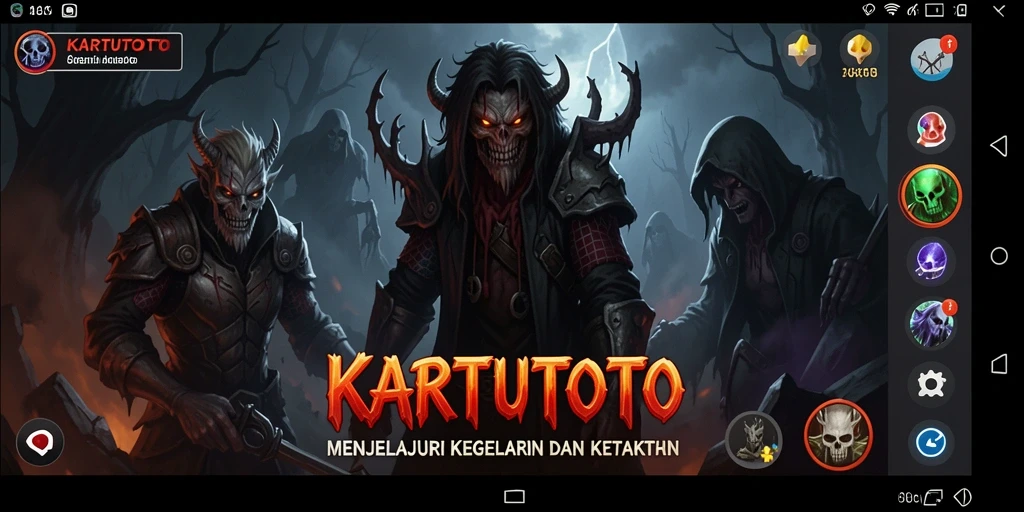 Tampilan gameplay menakutkan dari KARTUTOTO yang penuh ketegangan.