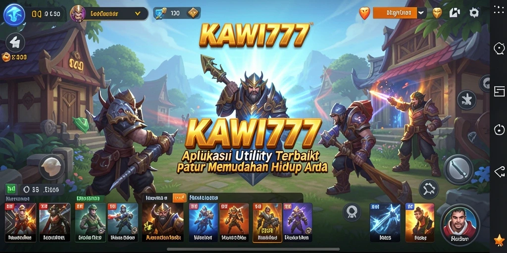 Tampilan utama KAWI777 dengan fitur pengingat dan pengaturan yang efisien.