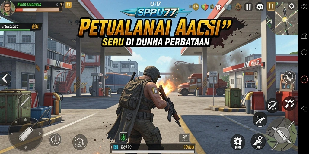 Tampilan gameplay SPBU77 yang mendebarkan dan penuh aksi.