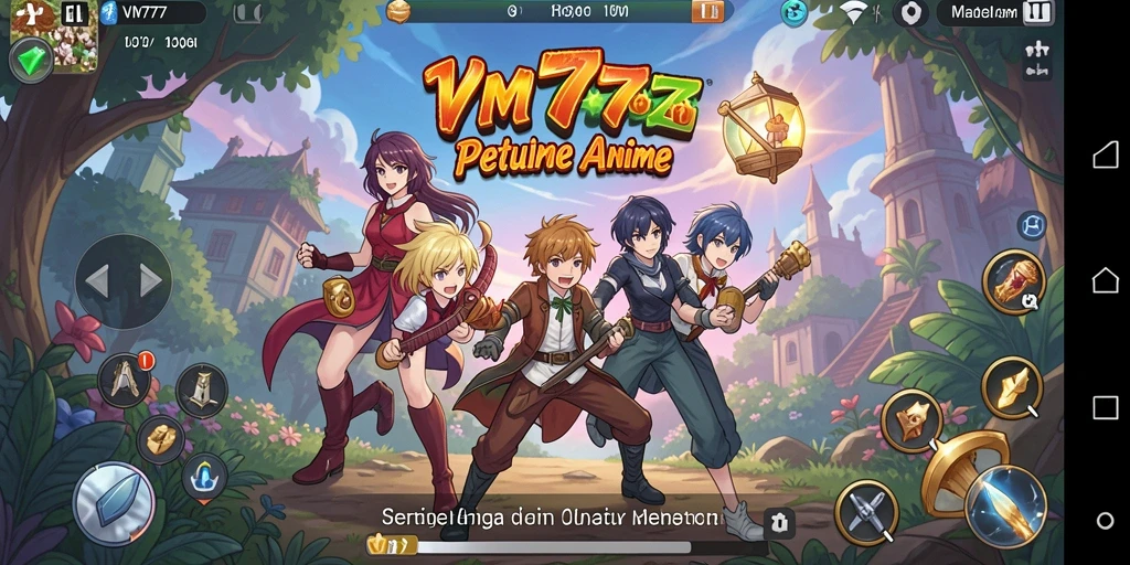 Tampilan gameplay Anime yang menarik dan penuh aksi.